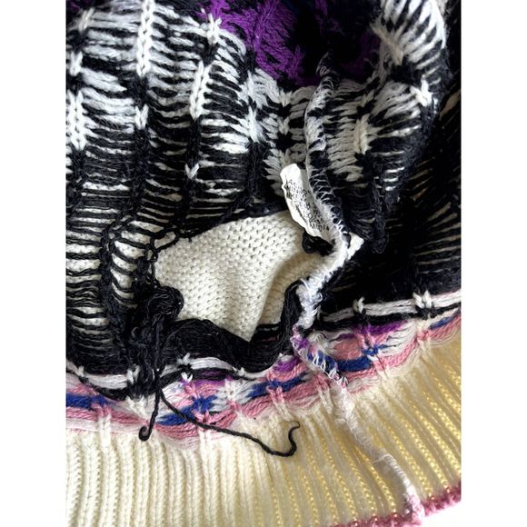 Vintage 80s Amanda Ashley Geometric Pattern Sweater, Size Large 22/42 - Picture 5 of 5